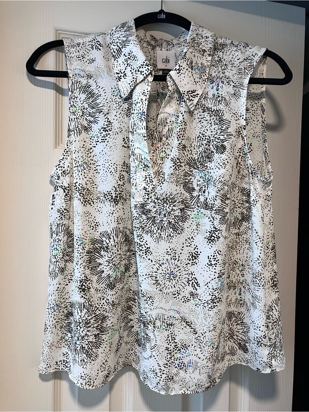 Cabi Firework print Sleeveless Blouse